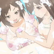 みくにゃん+ゆかりちゃん　泡プ