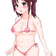 縞紐ビキニっ娘
