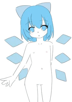 はだかちるのちゃんらくがき