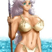 水着姐さん