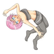 桃色黒ストさん