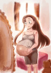 双子を妊娠したあおい