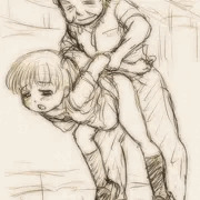 後ろからの、お仕置き