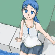 水着姿五月雨ちゃん
