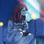 ライトの流れるガードレールの裏で……。