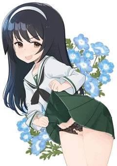 穴あき黒レースパンティ麻子