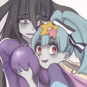 リリィちゃんとたえちゃんゾンビスキンシップ