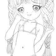 ロリみつりんその他モノクロ画