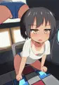 ゲーセンで汗だくになってる無防備なロリ