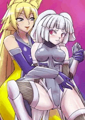 対魔忍ウサギ VS 抜け忍キツネ