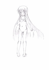 女の子　立ち絵続き