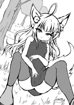 【R18版】狼少女、おしっこする