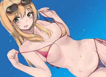 ビーチのお姉さん