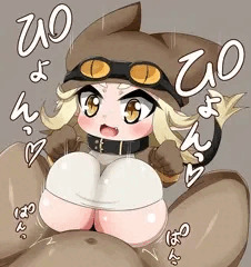 シーフちゃんに乳内射精