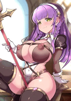 透け衣装のシスターさん