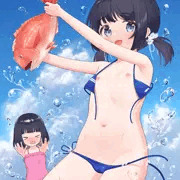 水着がほどけちゃった夢菜ちゃん