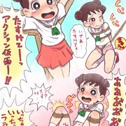 囚われのミミ子くん。
