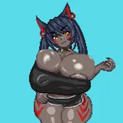 オリキャラ狐娘ちゃん乳揺れ