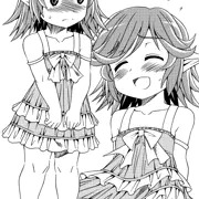 慣れないスカートを穿いて撃沈するリャオ