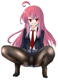 オリジナルキャラ黒タイツ開脚('ω')