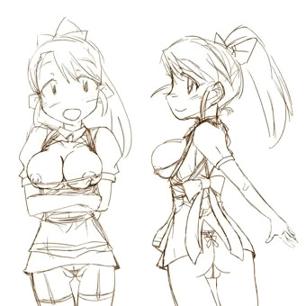 エロいレストランの制服ラフ詰め合わせ