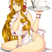 裸エプロンメイドさん