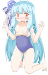 スク水着た葵ちゃんにぺろんしてもらいました