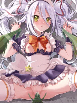 ちっぱいメイドにぷちゅっと挿入（Skebリク）
