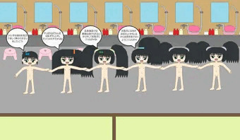女の子だけの楽しいお風呂