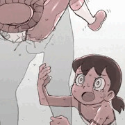 [Skeb] 下半身をオナホにされたしずかちゃん