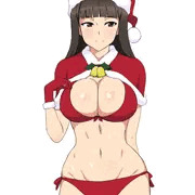 西住しほ　サンタコスチューム