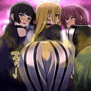 リク絵　（伊地知星歌/PAさん/廣井きくり　着衣脱糞）