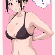 水着の紐を上手く結べない子
