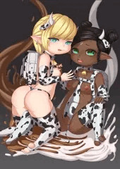 chocolate and vanilla