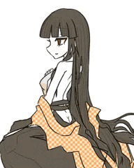 アレンジ和服っ子横から見た図