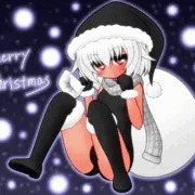 黒スクサンタ娘