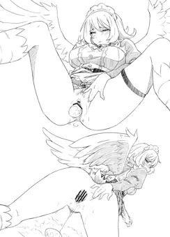 産卵    落書き 有翼人