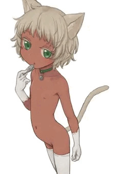 褐色猫女児