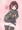 全身黒コーデの千体ちゃんでもパンツは白