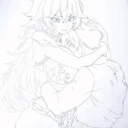 命をかけてクイーンから解放してくれた 指揮官を抱擁するニヒリスター姉さん。