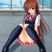 ノーパン制服事前事後ダブルピース霊夢ちゃん