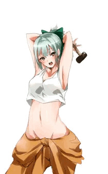 夕張は脇が、へそが！