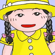 まるたま小学校 おさげのおんなのこ