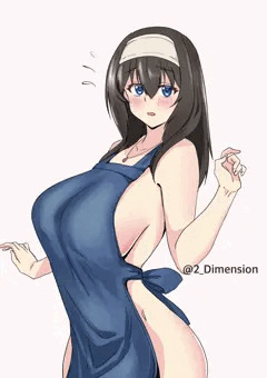 文香裸エプロン(事後あり)