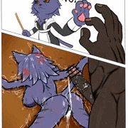 仕事の邪魔をされる猫獣人２