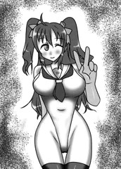セーラー服水着のルナちゃん