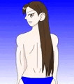 春麗の後ろ姿