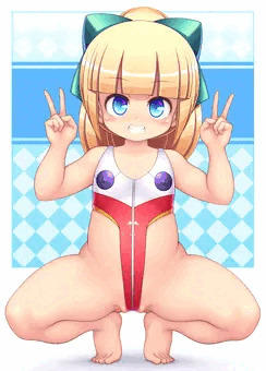 エロ蹲踞ハイレグレオタードロールちゃん