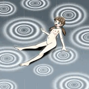 雨のシャワーを浴びる管乃雪
