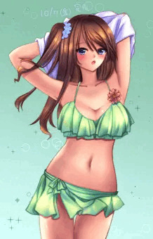 水着ギャル完成